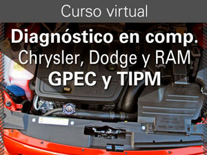 Curso virtual: Diagnóstico en computadoras Chrysler, Dodge y RAM, GPEC y TIPM